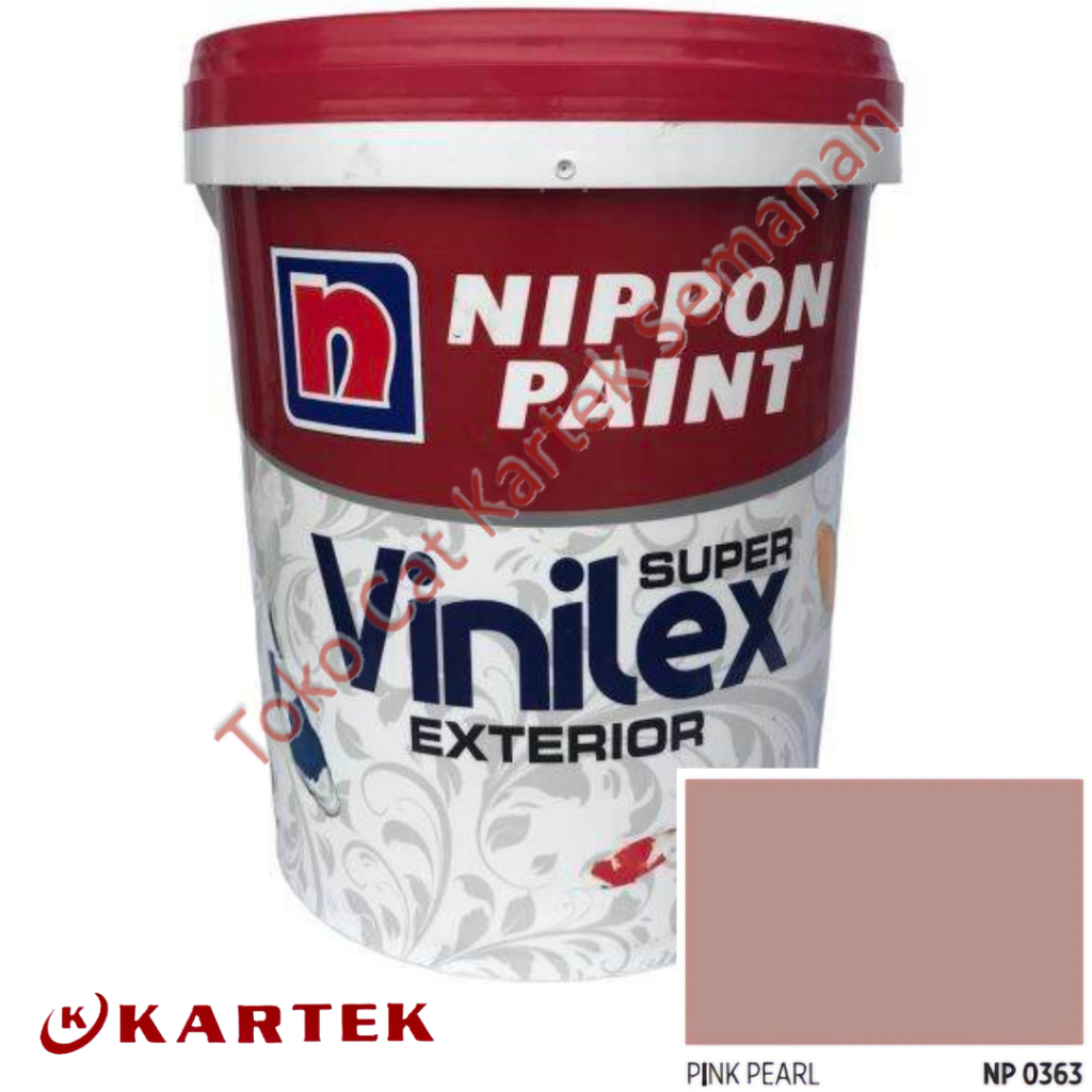 Nippon Paint Vinilex Super Exterior PINK PEARL NP 0363 Cat Tembok Luar Ruangan Weathershield 5 KG Ga