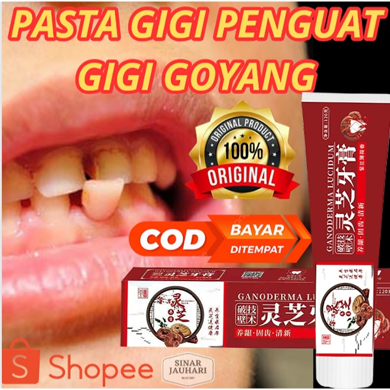 COD Promo Ganoderma Lucidum Penumbuh Gigi Perbaikan gigi Berlubang GANODERMA LUCIDUM Pasta Gigi