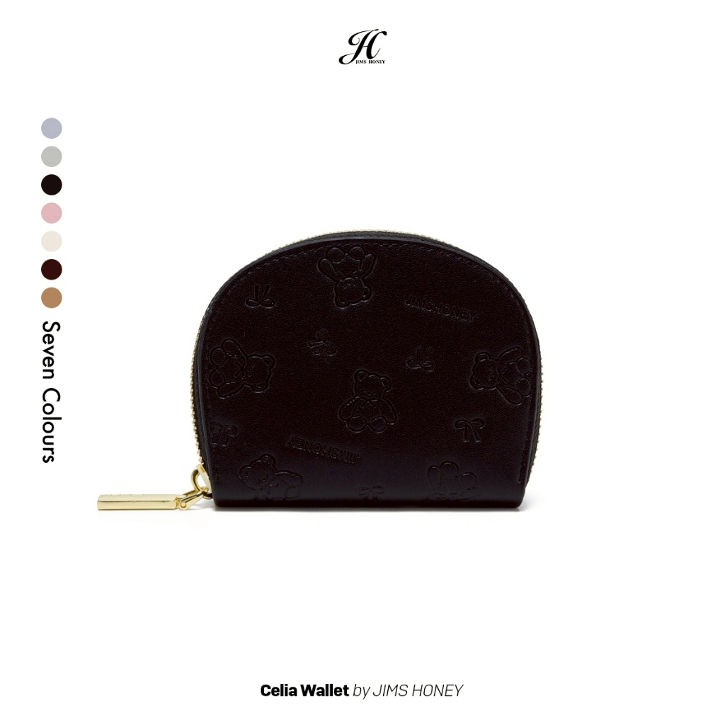 JIMS HONEY CELIA WALLET  Dompet Uang Wanita Kartu Kulit PU dompet  disiplin