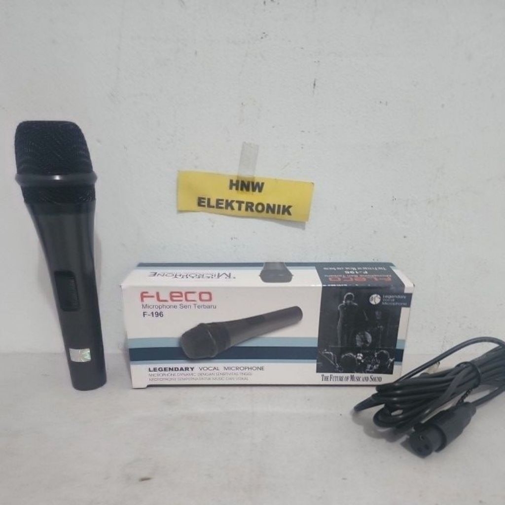 mik mikrofon mic Fleco 196 kabel dynamic