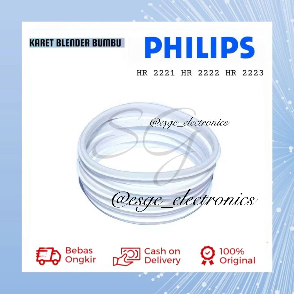 ORIGINAL KARET BLENDER BUMBU PHILIPS HR 2221 HR 2222 HR 2223 SEAL BLENDER BUMBU SIL BUMBU PHILIPS