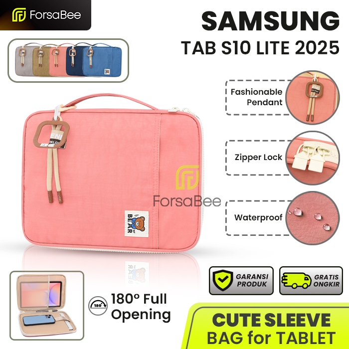 FORSABEE -Tas Lucu untuk Samsung Galaxy Tab S10 Lite 10.9 Inch 2025 Wifi 5g Tablet Ai X400 X406 Slee