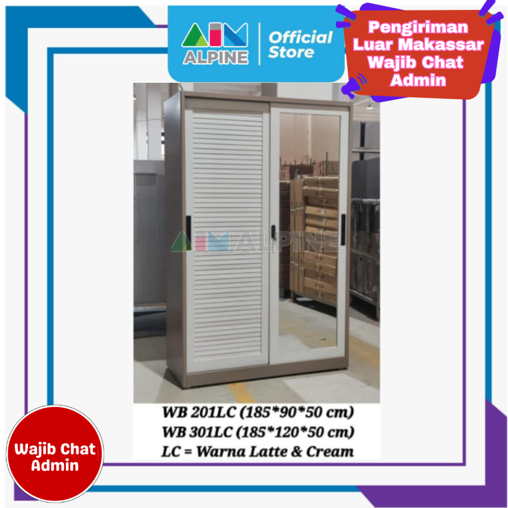 SIANTANO LEMARI BESI WB 301 (FREE ONGKIR WILAH MAKASSAR)