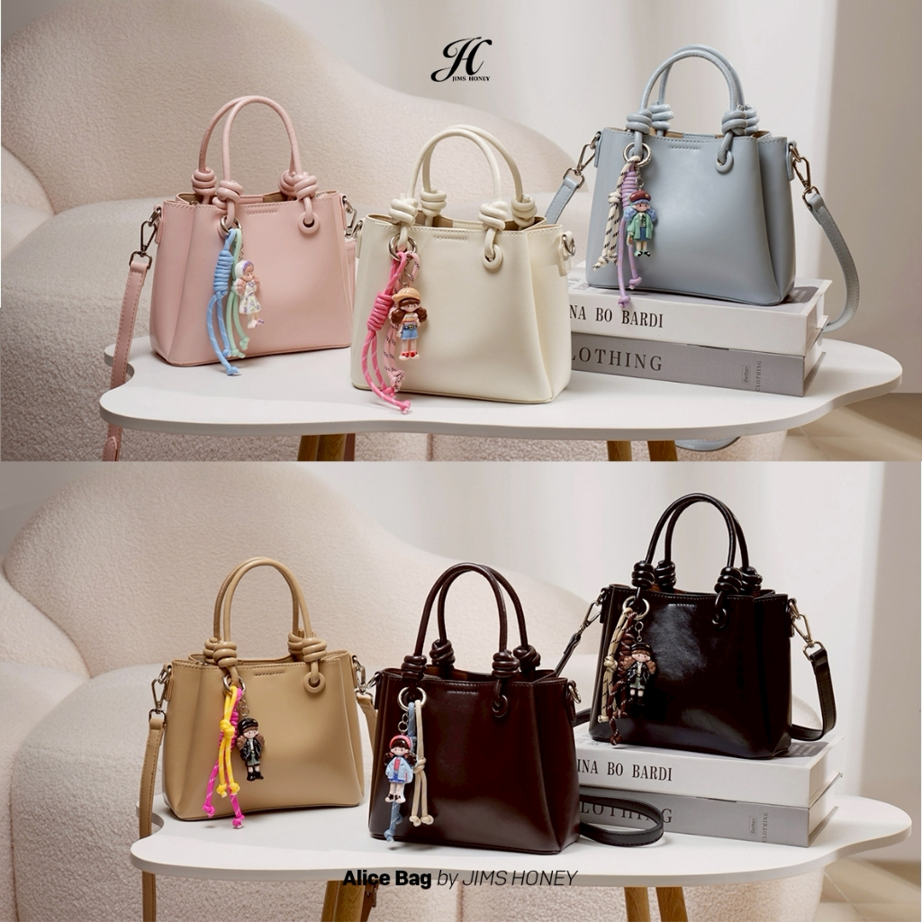 JIMS HONEY ALICE BAG Tas Selempang dan Hand Bag Wanita Slingbag Cewek Jimshoney Trendy Elegan Kulit