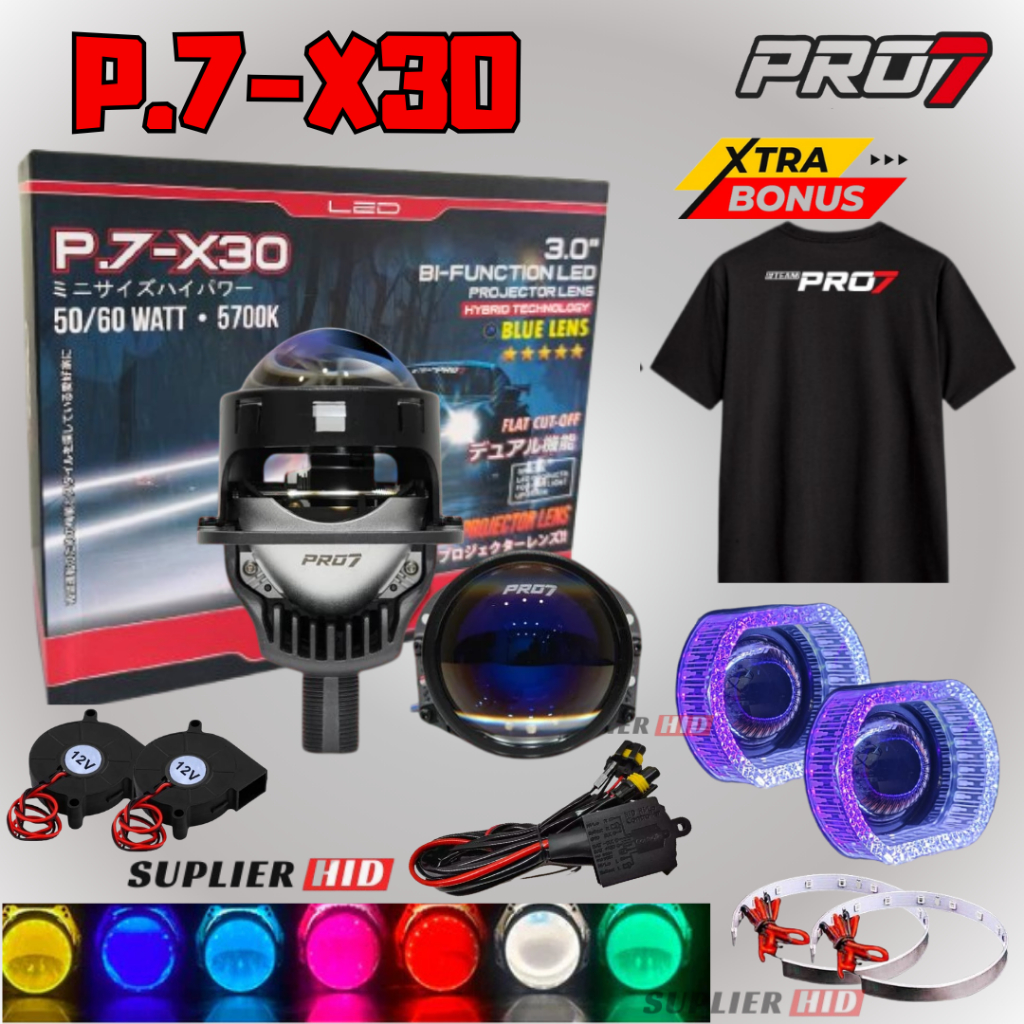 [EXTRA BONUS KAOS] PAKET BILED PRO7 P.7-X30 PROJECTOR BILED PRO7 P.7-X30 3INCHI ORIGINAL