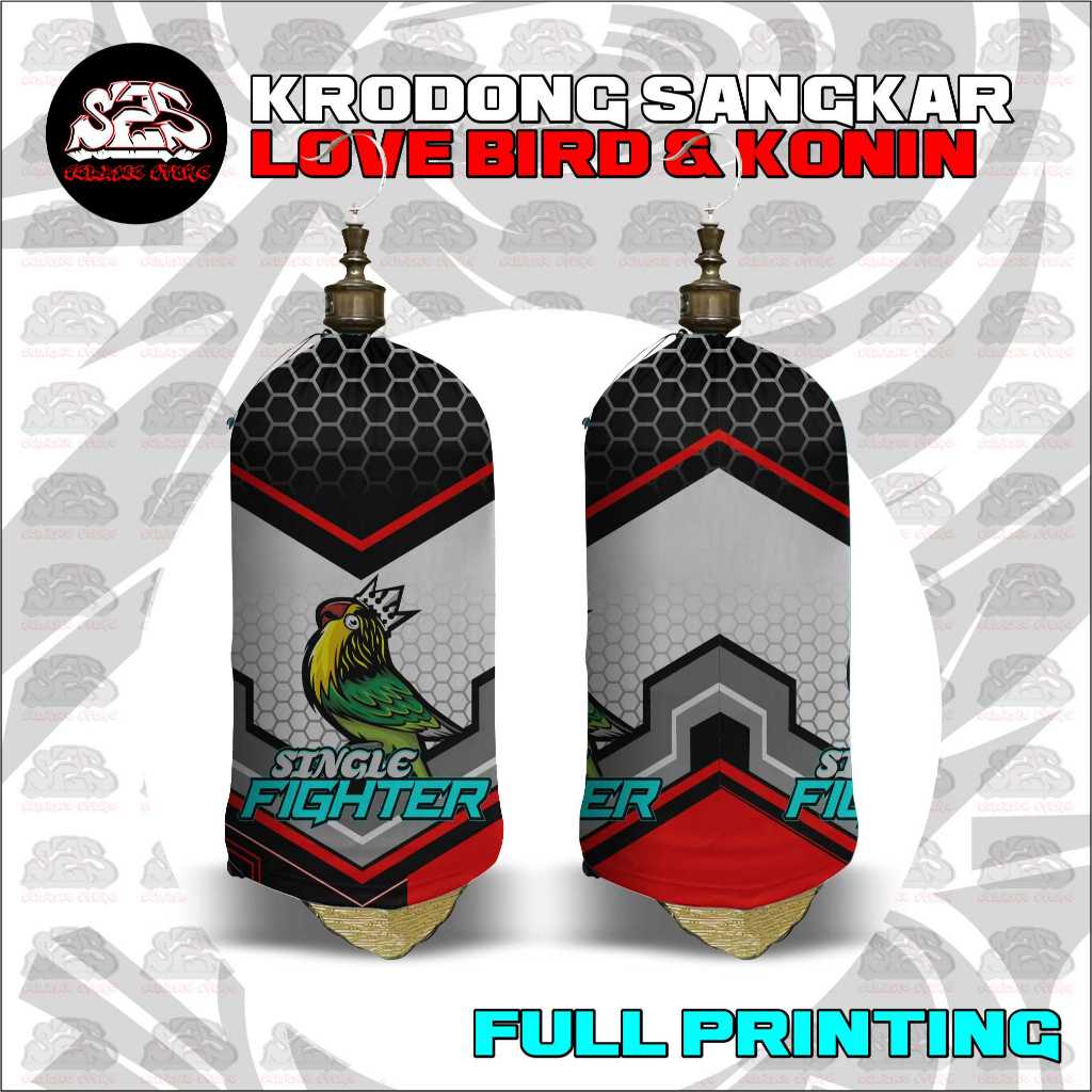 krodong sangkar lovebird full printing