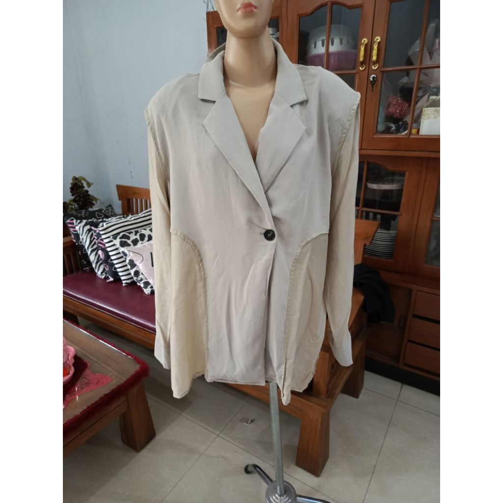 blazer wanita 2tone
