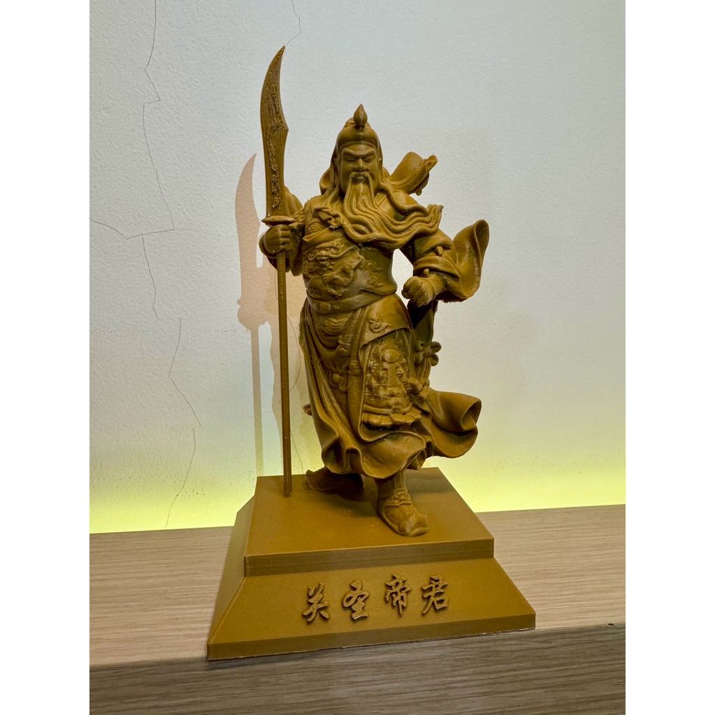 3D print patung Guan Yu/ Kuankung