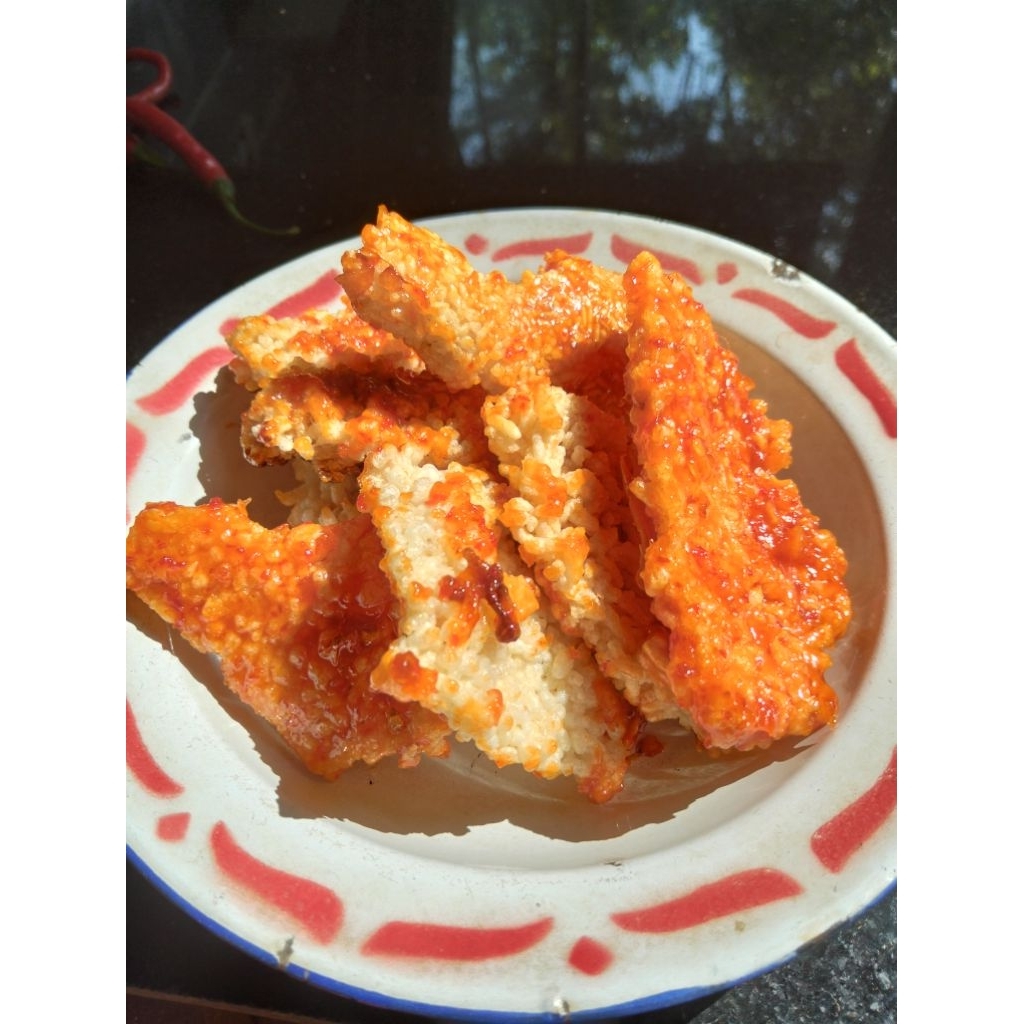 Intip Nasi Kerak Nasi Nasi Goreng Rice Crispy Camilan Tradisional - Camilan Gurih Renyah Pedas Manis