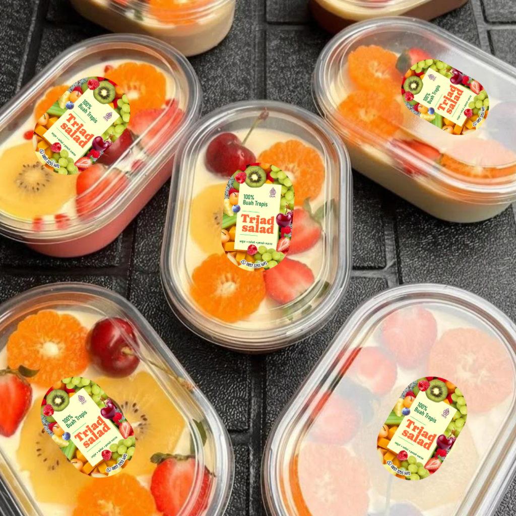 Stiker Label Produk / Stiker Label Makanan & Minuman Custom / Stiker Label Murah