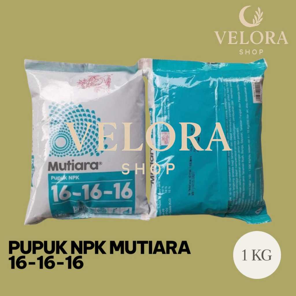 PUPUK NPK MUTIARA 161616 MEROKE KEMASAN PABRIK 1 KG