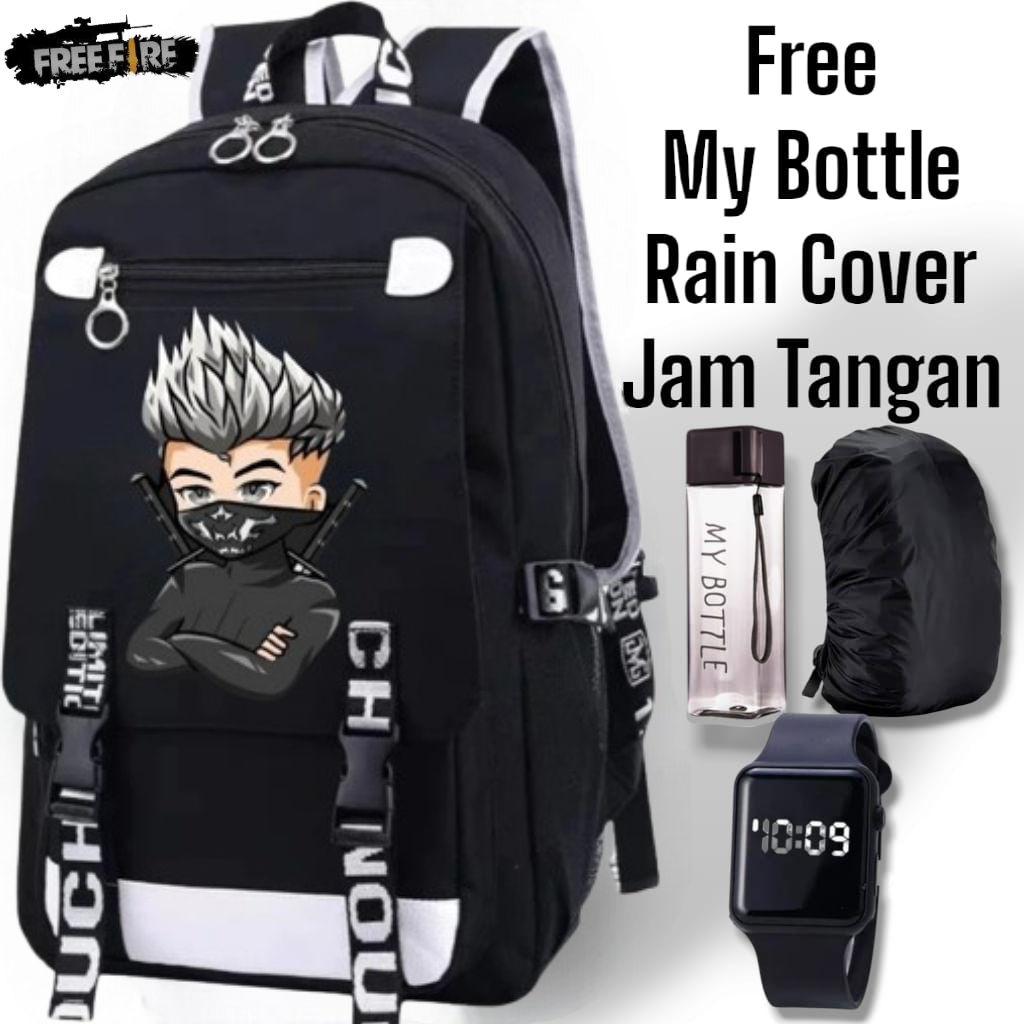 TAS SEKOLAH ANAK KARAKTER NINJA KEKINIAN TAS JUJUTSU KASIEN GOJO SATORU ANIME TERBARU VIRAL 2025 TAS