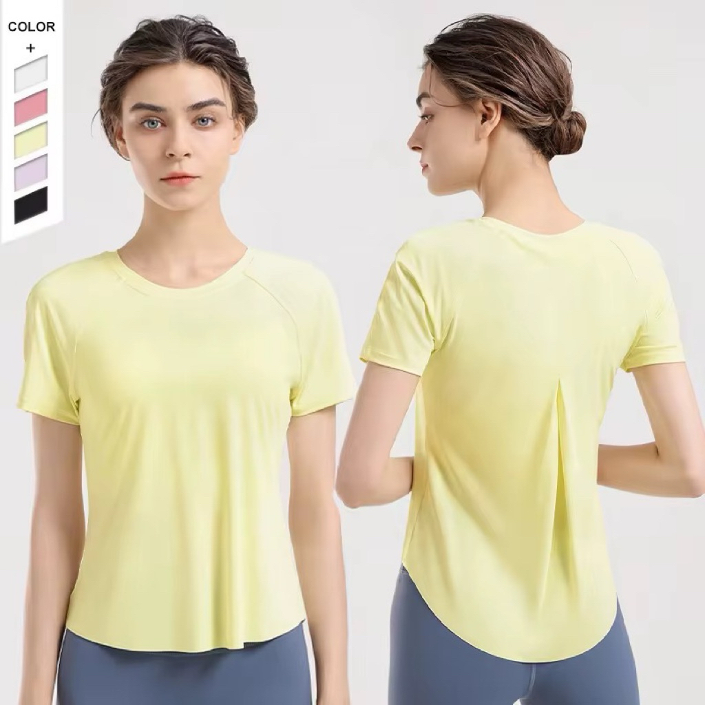 LILO TOP / atasan kaos olahraga wanita dryfit untuk senam yoga