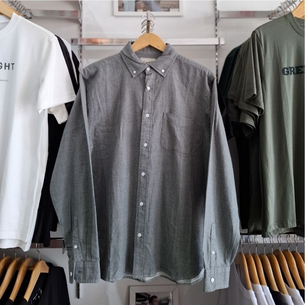Kemeja Lengan panjang polos Greenlight Original Terbaru