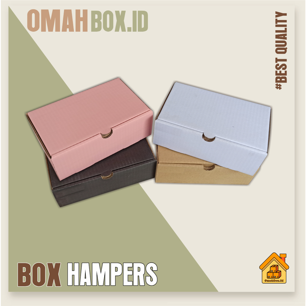 Box Hampers 20x12x7 cm B-FLUTE | kardus box polos | kardus diecut | kardus hampers | box baju | kard