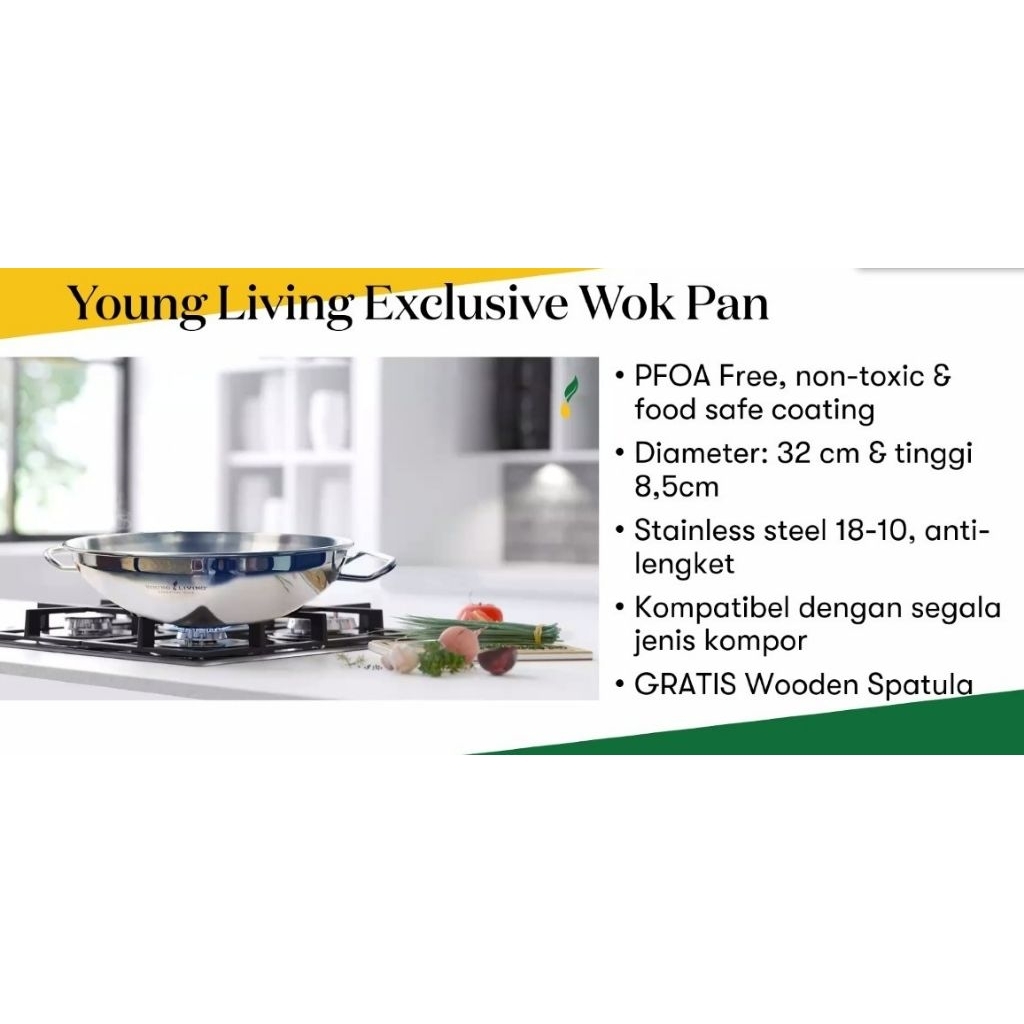 Wok Pan Stainless steel Young Living Waldemar