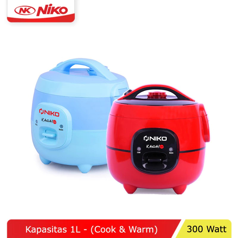 Rice Cooker Mini Niko Kawai 1 Liter  Penanak Nasi 3 in 1 Rice Cooker Kecil Murah