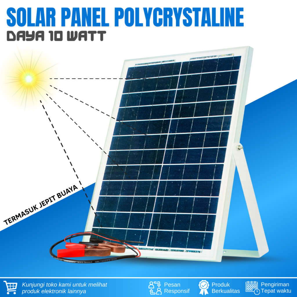 SOLAR PANEL 10 WATT POLY CRYSTALLINE WINGLOCK SOLAR CELL PANEL SURYA 10 WATT POLY CRYSTALLINE SOLAR 