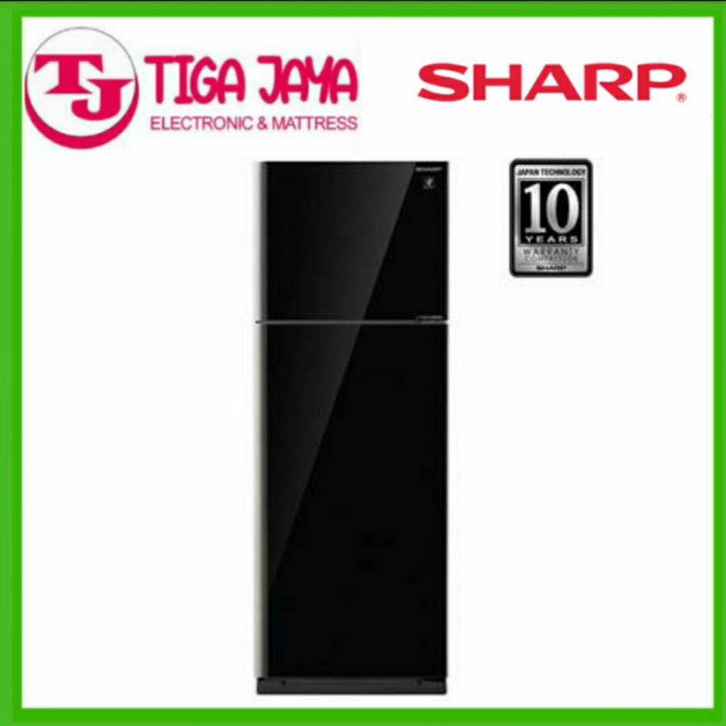 SHARP SJ-IG571PG-BK KULKAS 2 PINTU 394 LITER INVERTER IG571PG/IG571PGBK