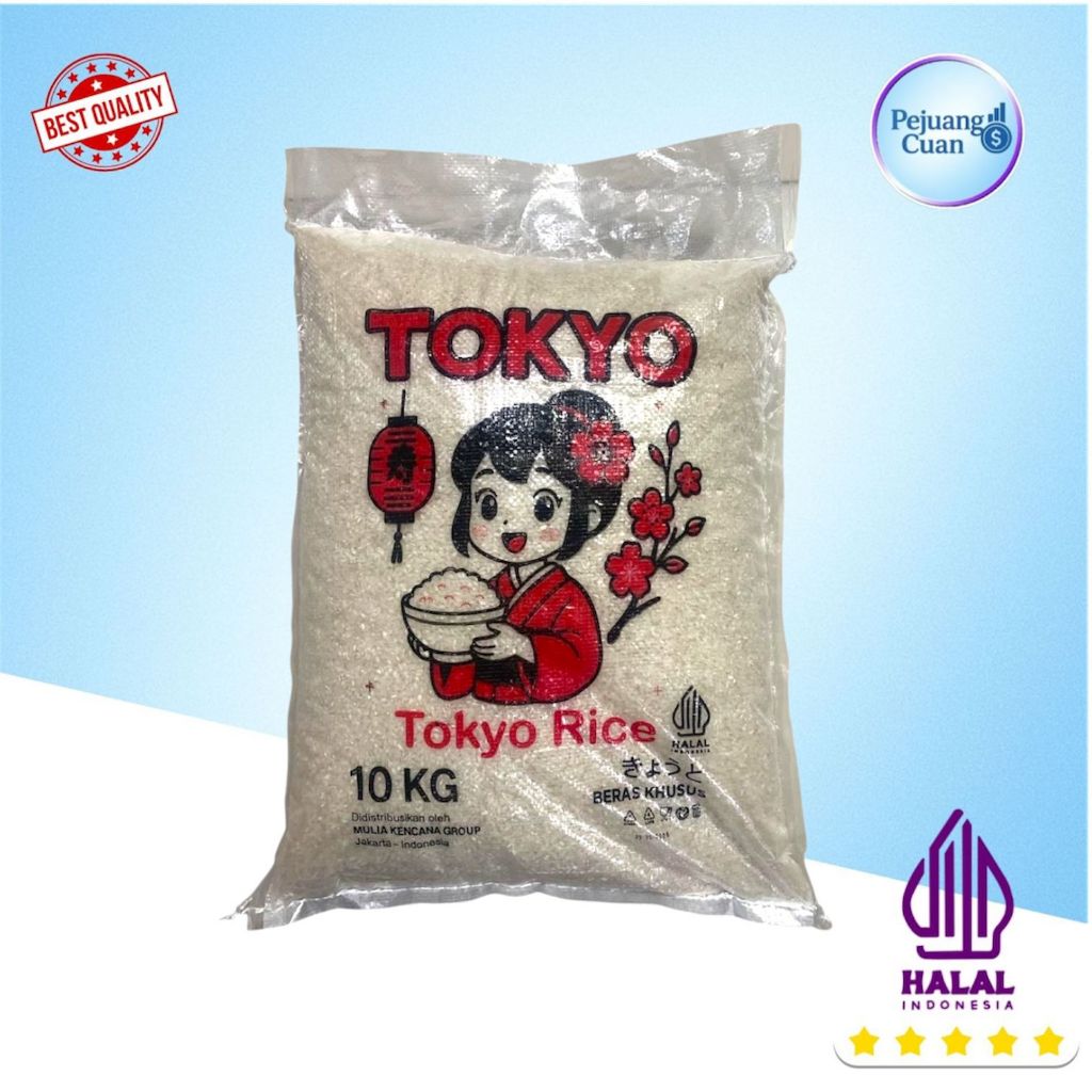 BERAS JEPANG TOKYO 10 KG PREMIUM / BERAS SUSHI / BERAS JAPONICA | BERAS JEPANG SEPERTI KOSHIHIKARI, 