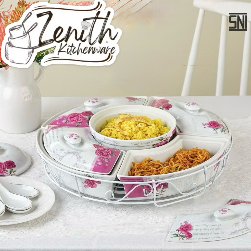 PRASMANAN KERAMIK PUTAR VICENZA ETERNITY HC14/ WADAH SAJI PRASMANAN VICENZA SNACK