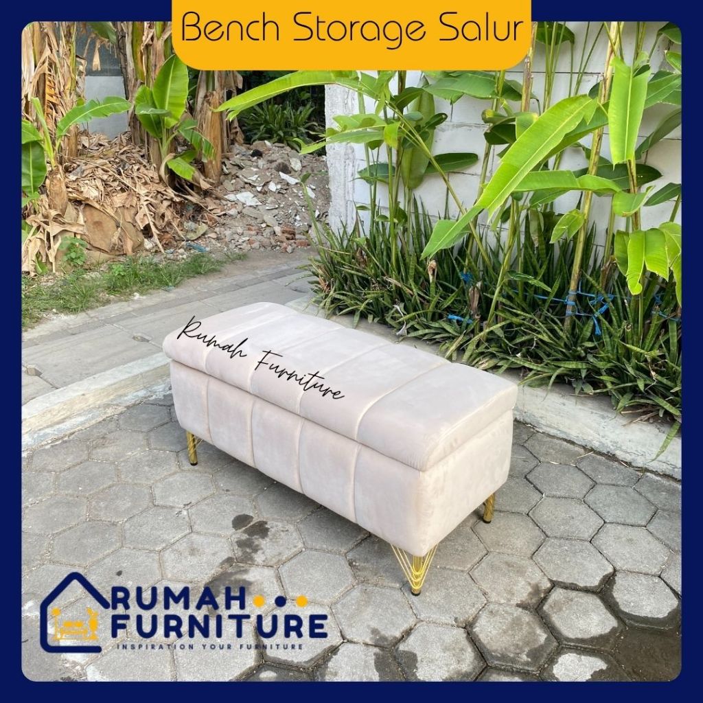 Rumah Furniture - Bench Storage Salur | Bench Storage | Bench | Stool | Sofa Bench | Phuf sofa