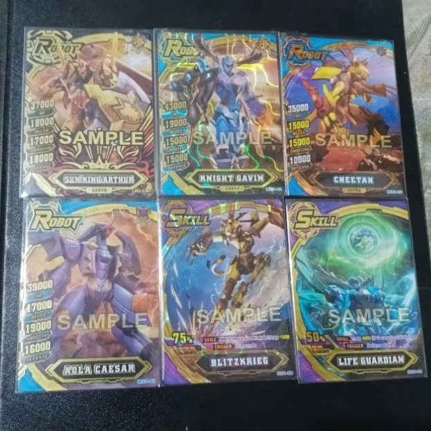 kartu hero of robots sample set original