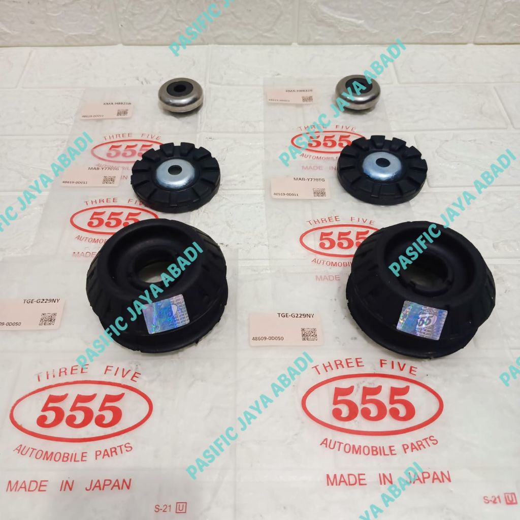 SUPPORT SHOCK BREKER SET SUPPORT SHOCK/KARET TATAKAN ATAS/BEARING SUPPORT NEW VIOS YARIS GEN 2 GEN2 