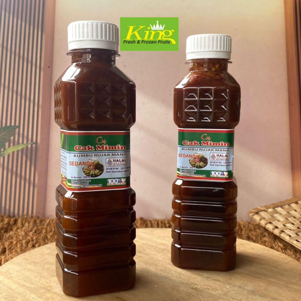 Bumbu rujak kacang 250 ml,bumbu rujak buah, bumbu rujak