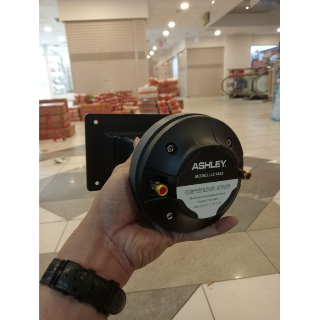 Paket Tweeter Magnet Ashley JC 160 S + Horn/ corong PVC 10x15 Compression Driver Ashley JC160S