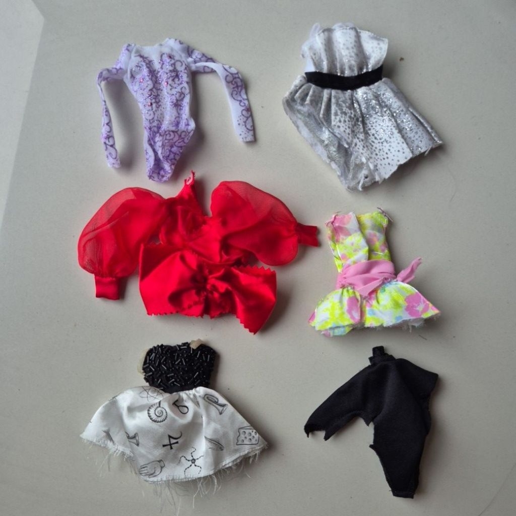 Baju Dress / jumpsuit / Jaket Barbie collector Mattel reject