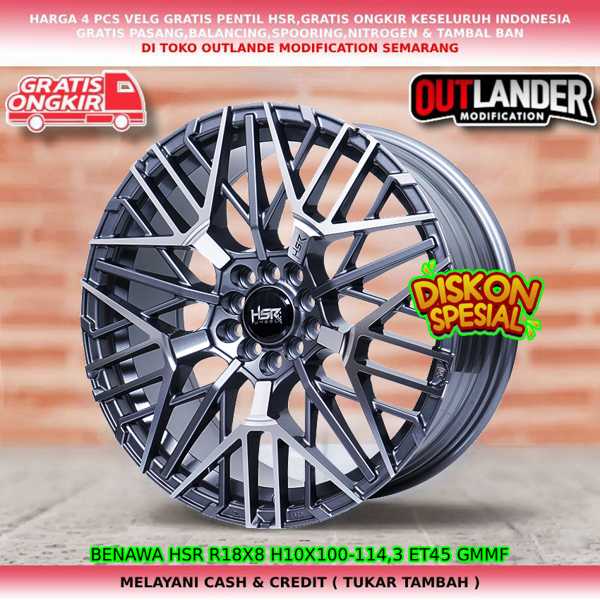 Velg ring18 velg mobil Estima| Harier| Hilux Single| Camry| Alphard| Outlander| dll hsr benawa R18