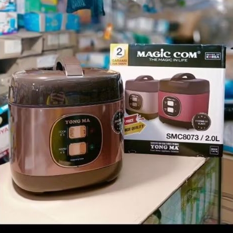 MAGICOM YONGMA SMC-8073 ORIGINAL YONGMA 2.0 LITER 3IN1 MEMASAK MENGHANGAT MENGUKUS /SNI