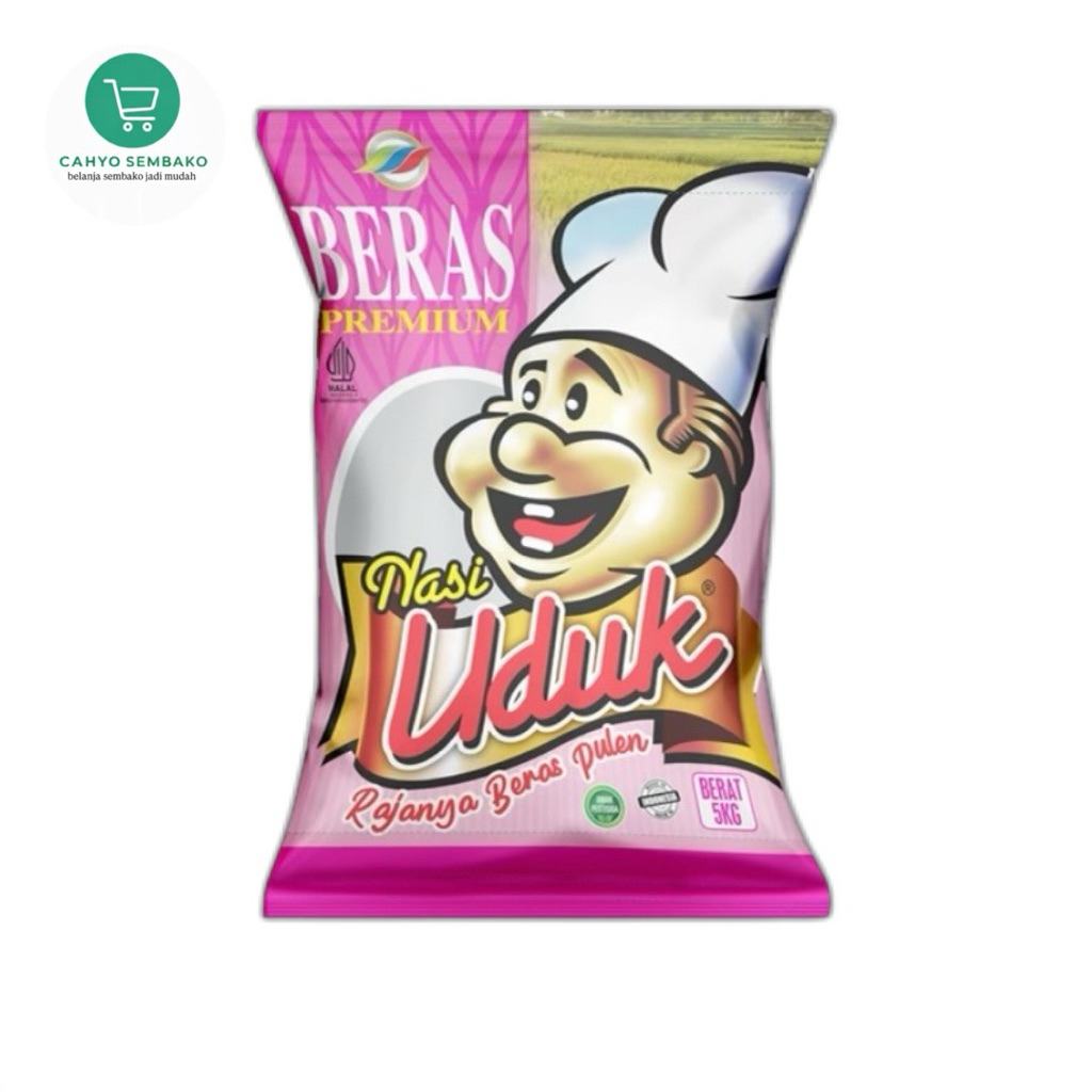 Beras Uduk 5kg – Cocok Untuk Nasi Uduk & Nasi Kuning, Wangi & Pulen