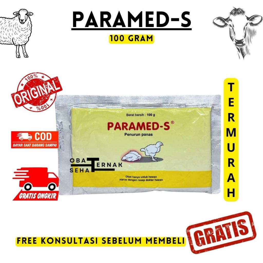 Paramed-S 100 gram Medion Obat penurun panas Ayam