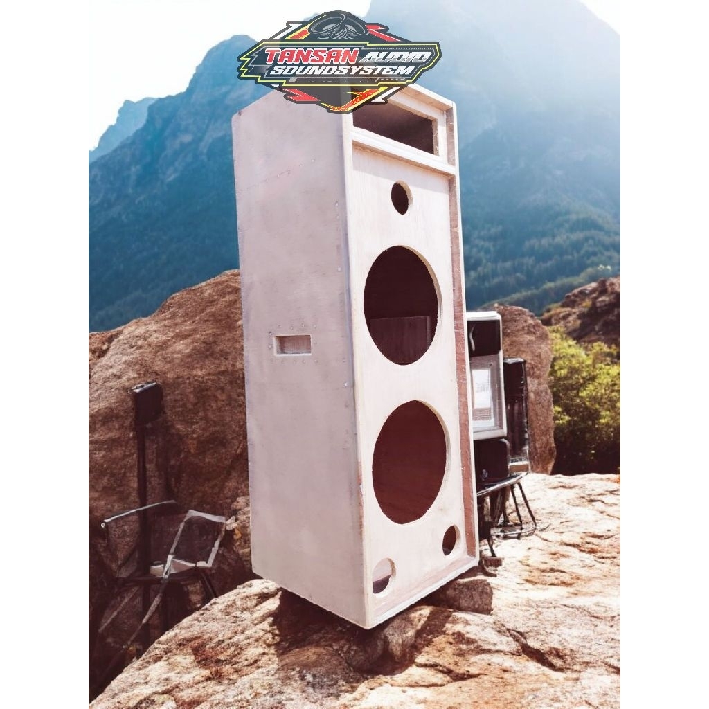 Box Speaker 8 inchi double + Tw + Ampli