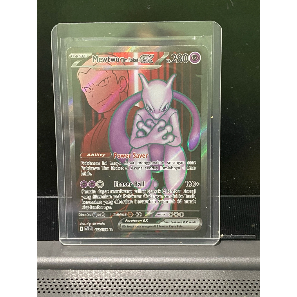 KARTU POKEMON SR MEWTWO (Second Ori)