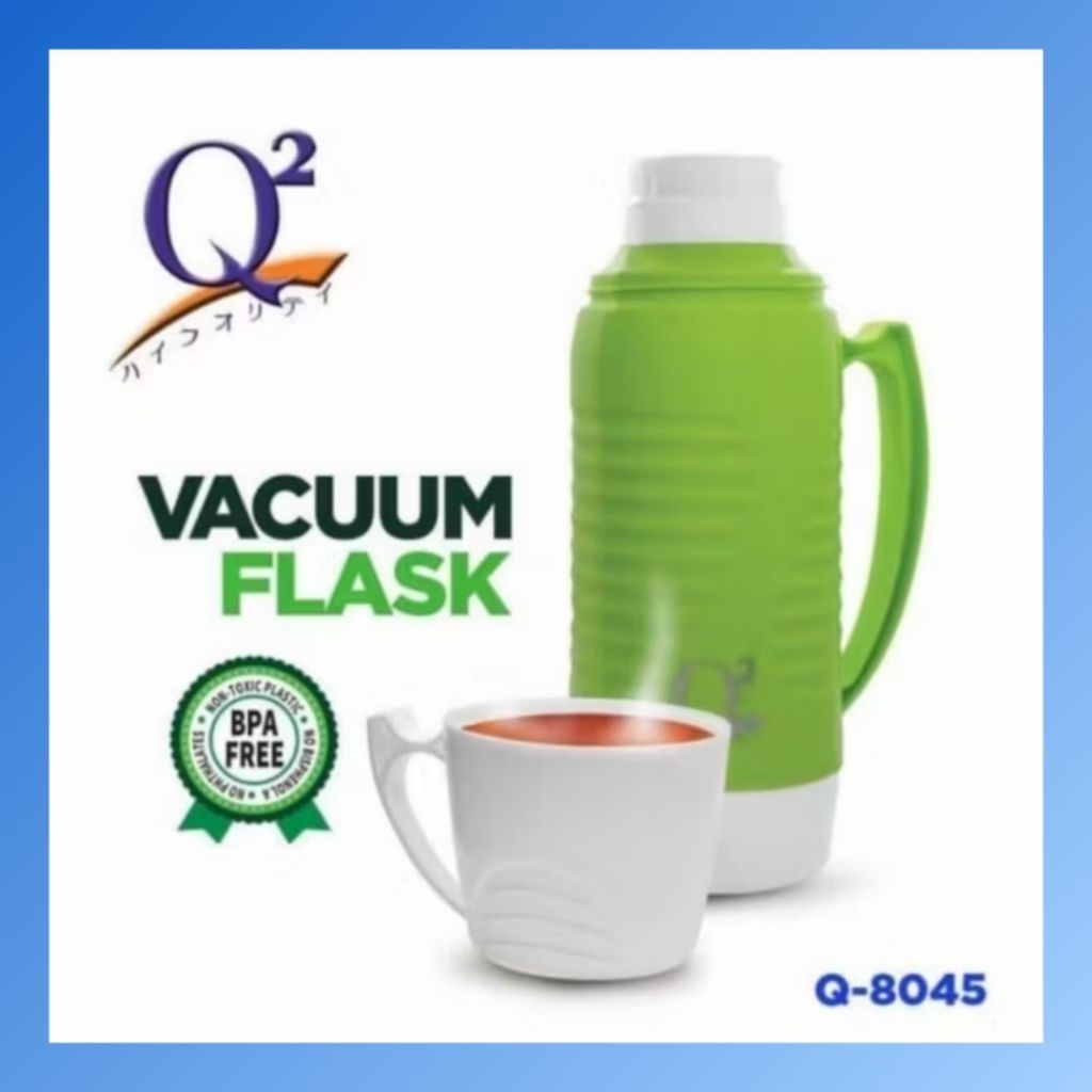 Q2 Thermos Termos Air Panas Dingin 1 Liter Q2-8100 / Q2 Thermos Air Panas Dingin Termos 450 Ml Q2-80