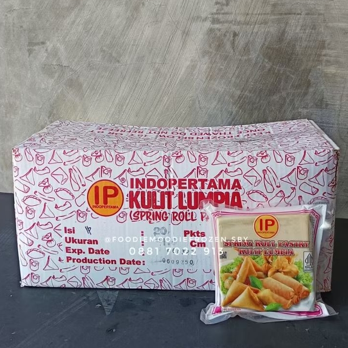 IP Spring Roll Pastry kecil isi 50 lembar/ Springroll pastry Indopertama/ kulit lumpia Indopertama