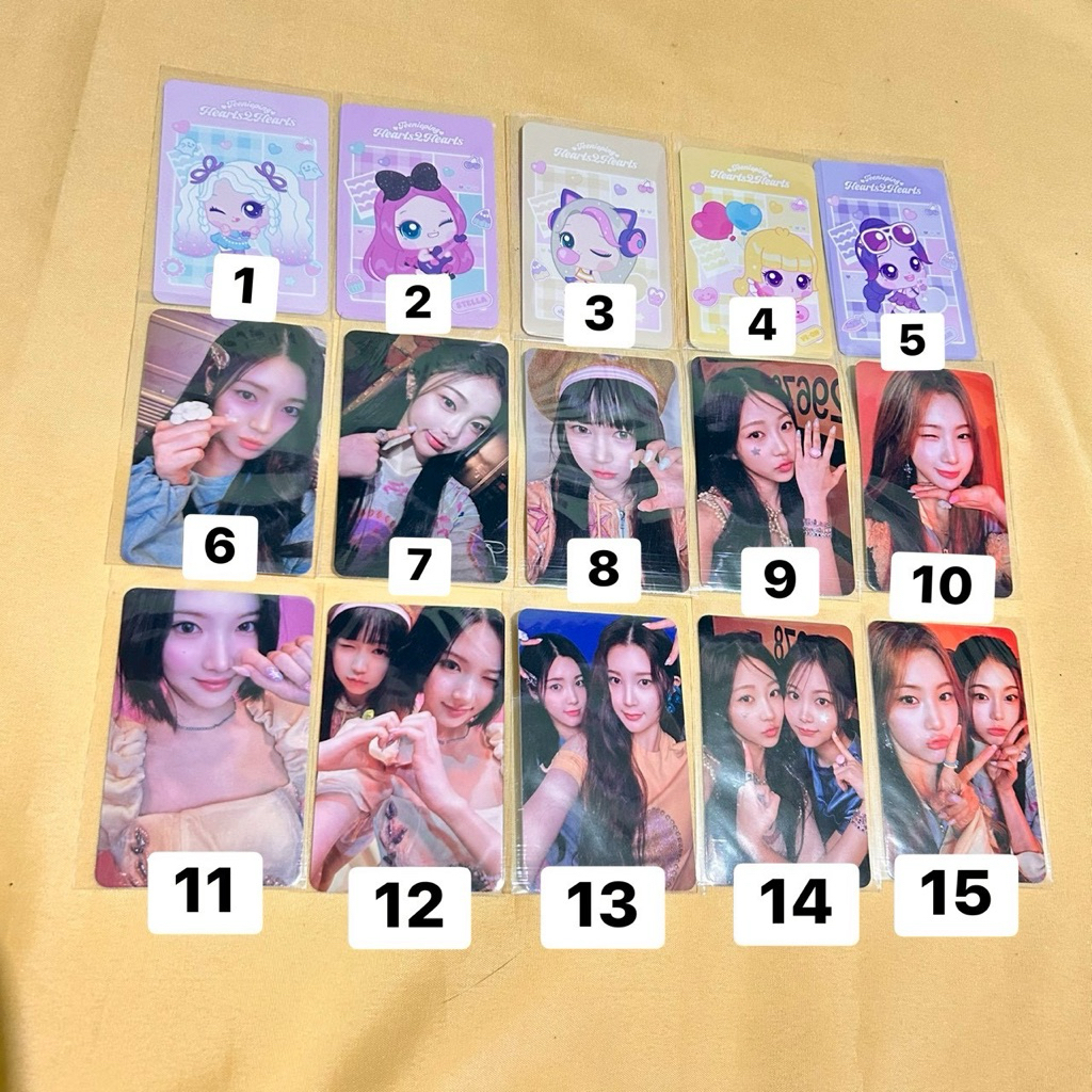 [READY STOCK] PC PHOTOCARD HEARTS2HEARTS H2H JIWOO CARMEN YUHA A-NA STELLA JUUN IAN YE-ON BNB BARENB
