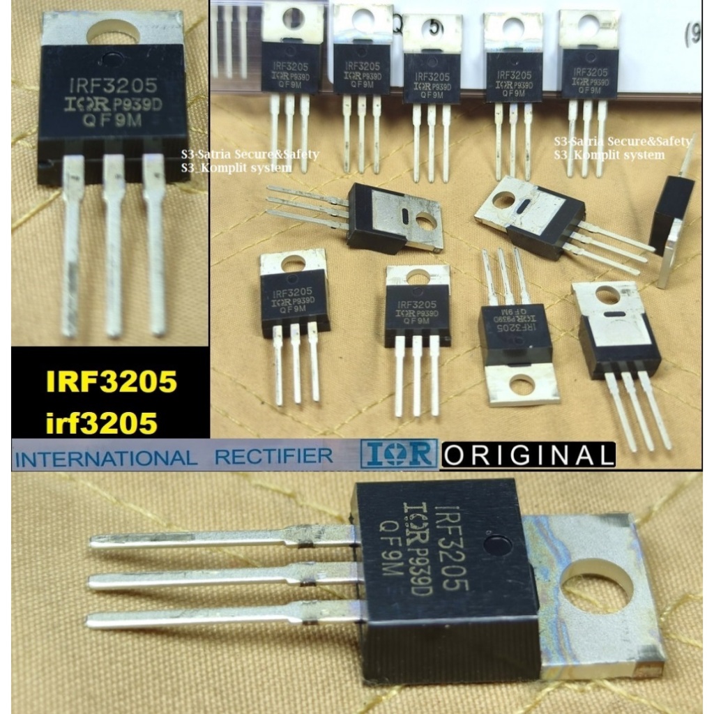 IRF3205 Mosfet fet IRF 3205 original  IRF3205PBF asli irf3205 ori irf 3205 Transistor