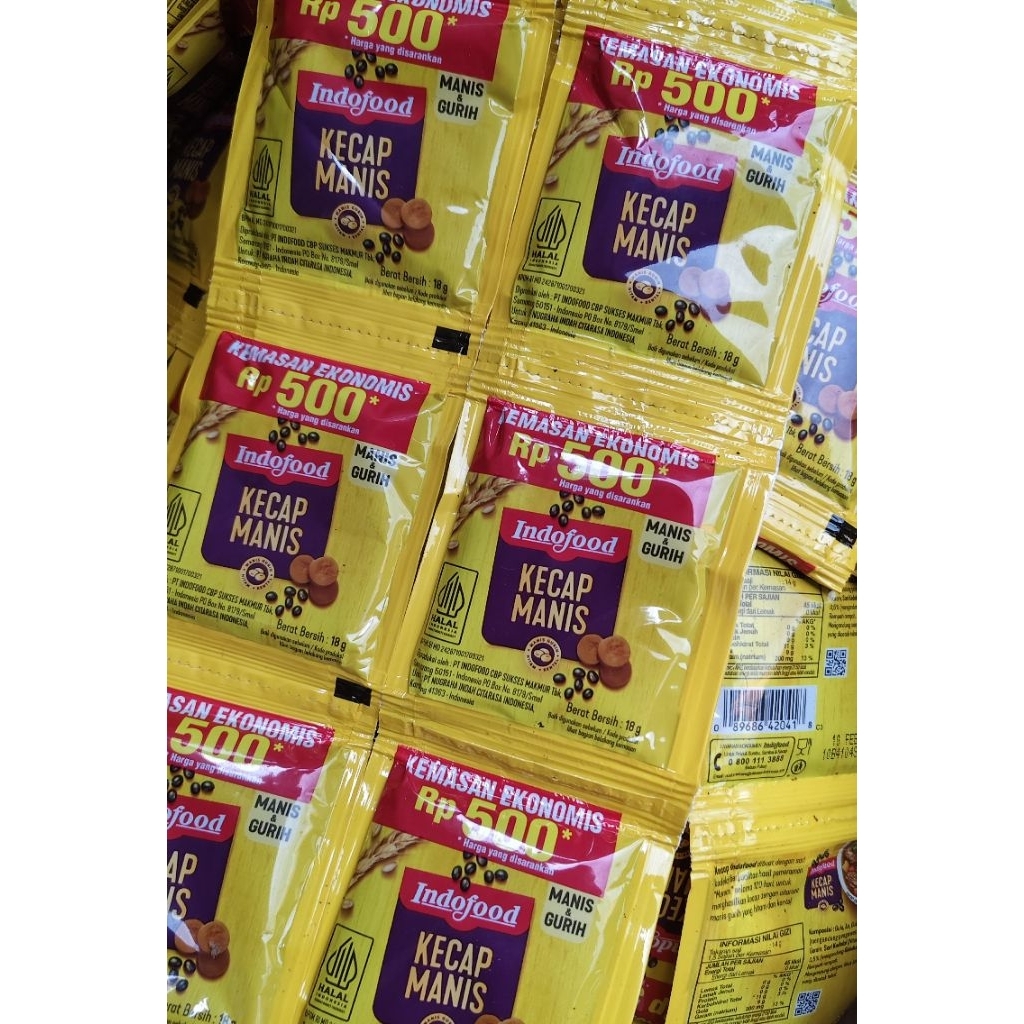 indofood kecap manis isi 8gr (1 renceng isi 10pcs)