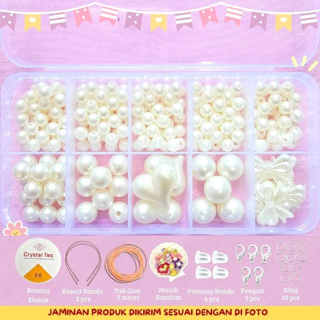MB8 - Diy Pernak Pernik Gelang 1 Box Mute Manik Manik Pasir - Diy Manik Manik Gelang Aesthetic