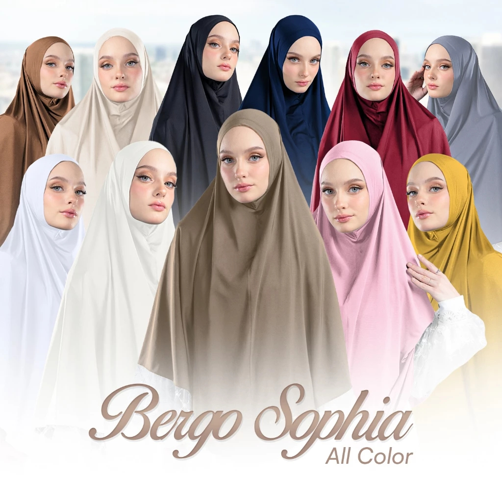 MANDJHA Bergo Sophia By IVAN GUNAWAN - Daily Hijab Bergo ORIGINAL MANDJHA