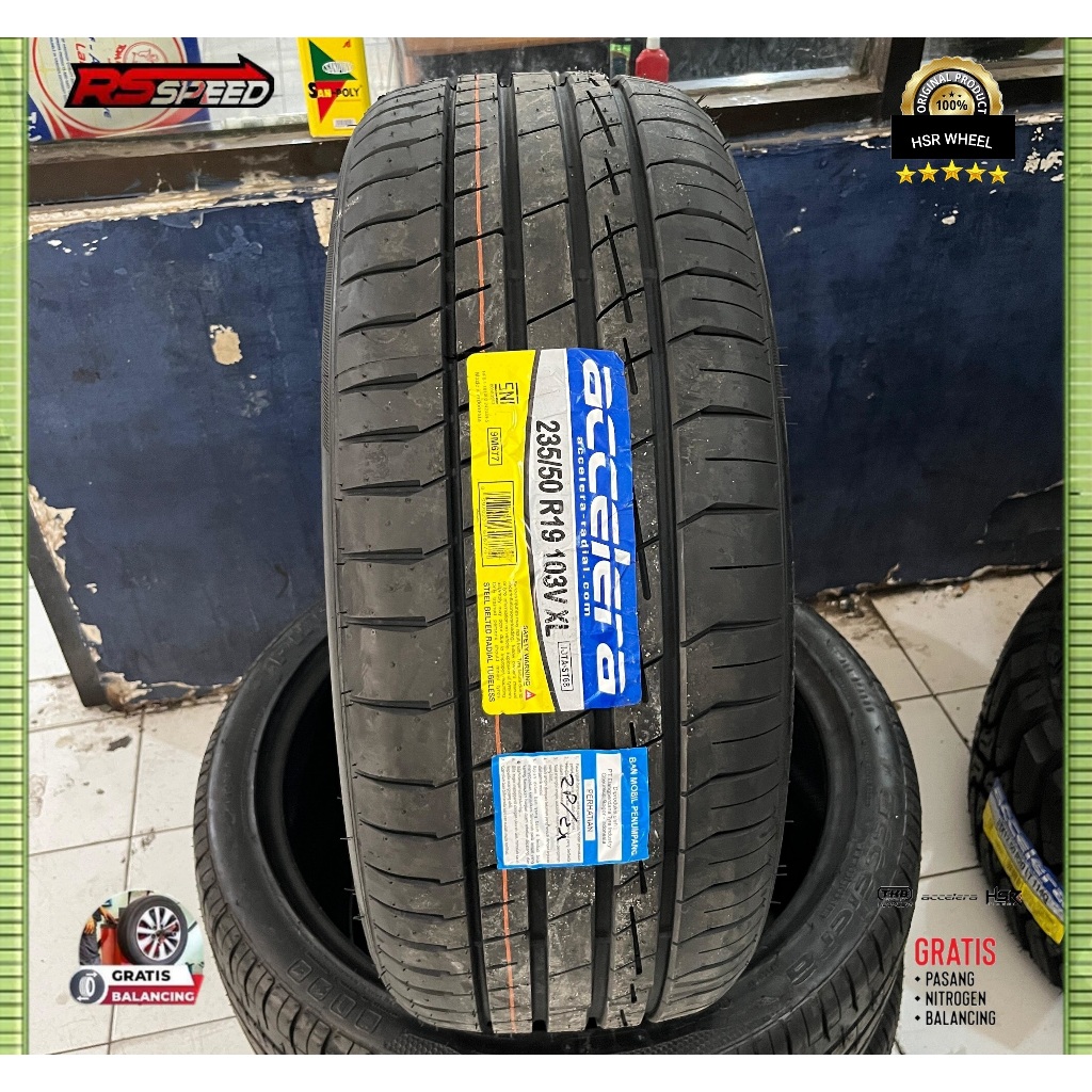 Ban Accelera Iota St68 Ring 19 Ukuran 235 50 R19 Ban Mobil Tubles R 19 235/50 Gratis Pasang Di toko