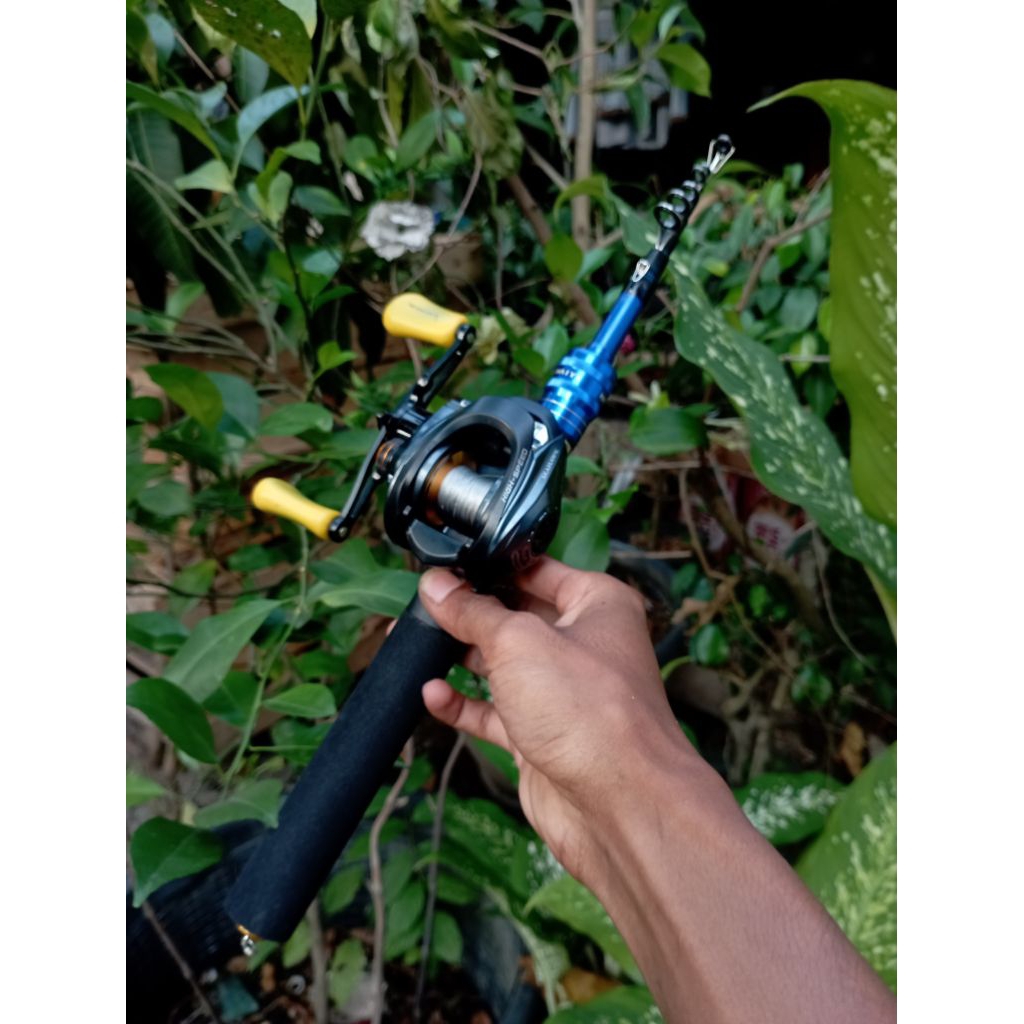 Satu Set Joran BaitCasting Telescopic
