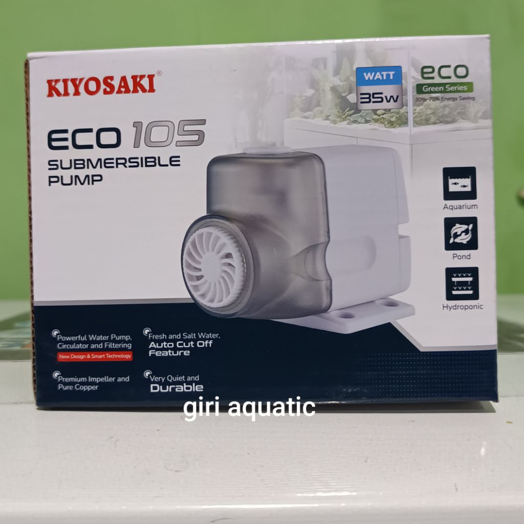 Pompa Air Aquarium Celup Low Watt - Filter & Aerator Akuarium KIYOSAKI ECO-105