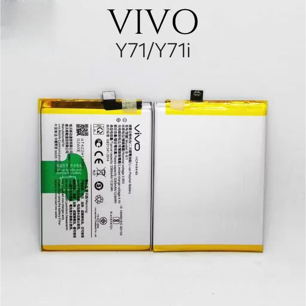 Baterai Batre HP VIVO Y71i 1801 / VIVO Y71 1724 Original 100% Model Battery Batrei B-E1 BE1