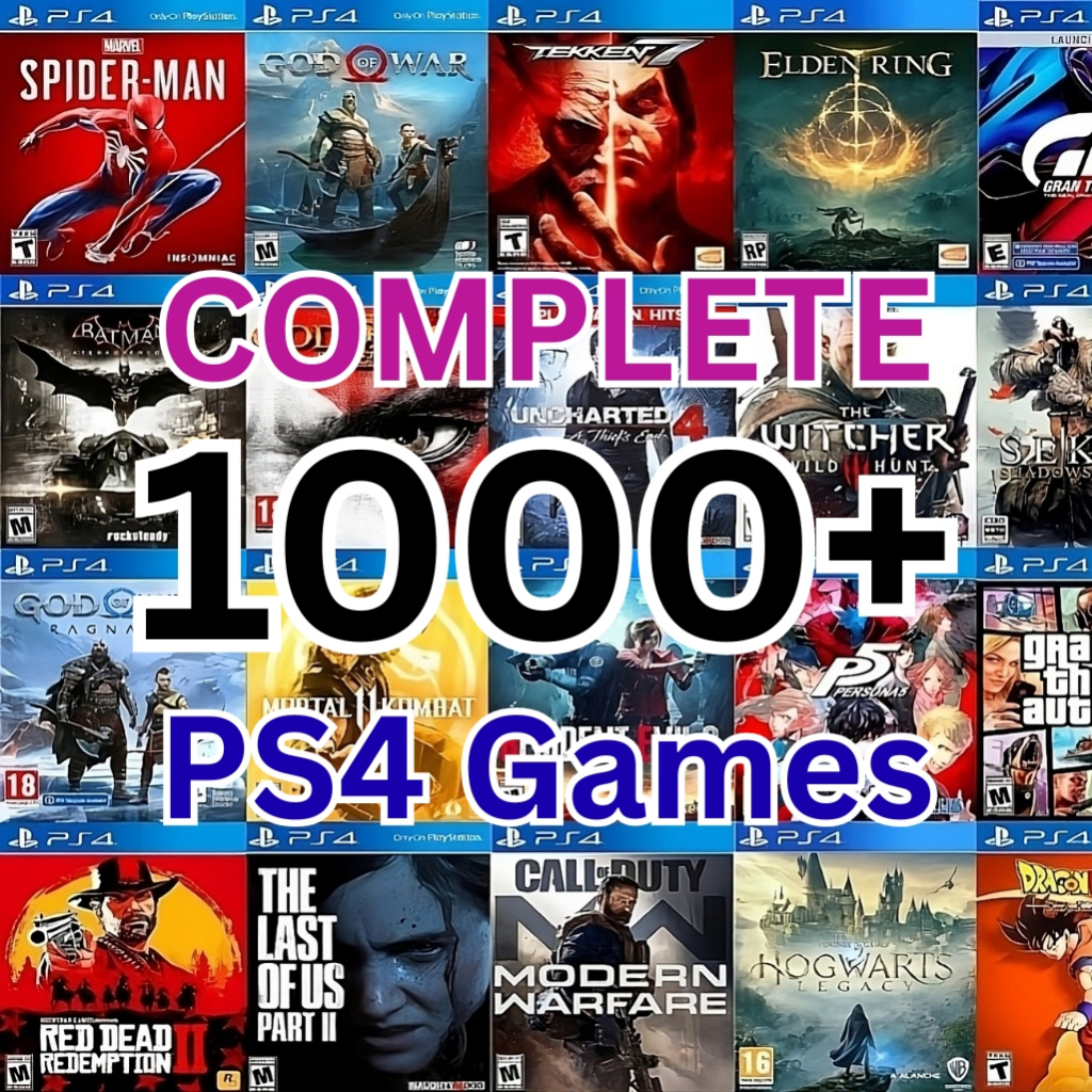 1000+ Game PS4 CFW/HEN Lengkap (Bisa di main di PS4 / PC)