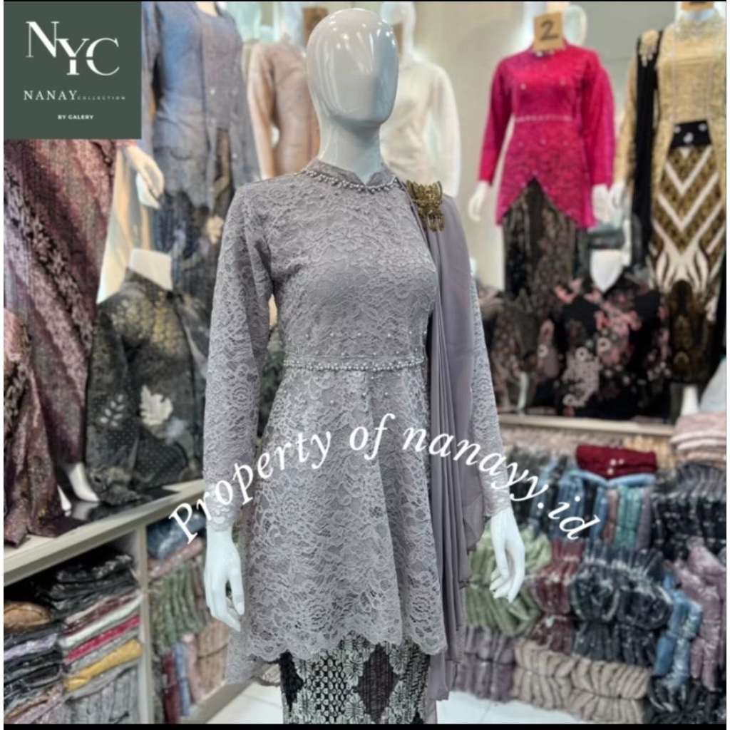 PRELOVED PL BEKAS KEBAYA TUNIK + ROK PLISKET